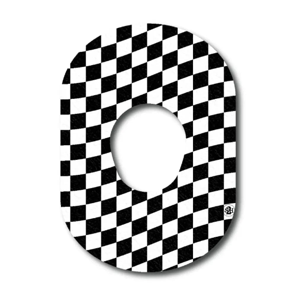 Single Patch / G7 Race Flags All Over - Dexcom G7 and Stelo