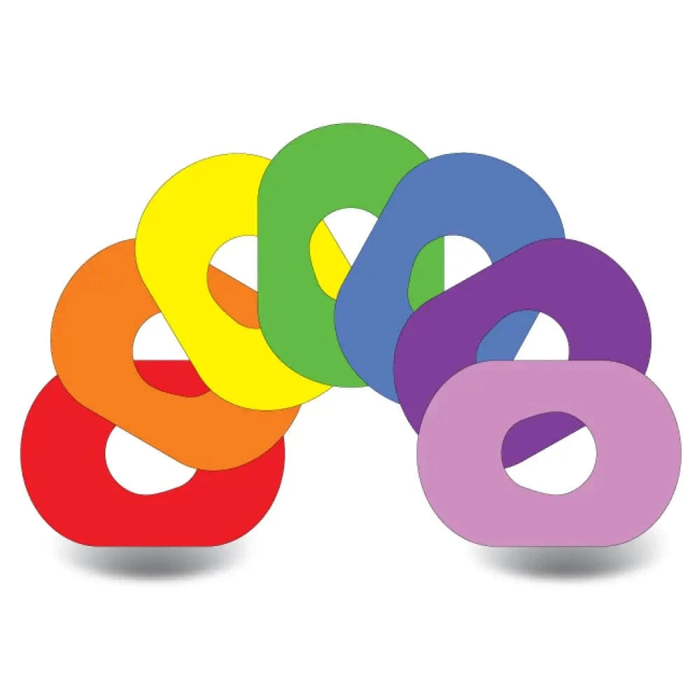7-Pack (Set of 7 Patches) / G7 Rainbow Colors Variety Pack - Dexcom G7 and Stelo