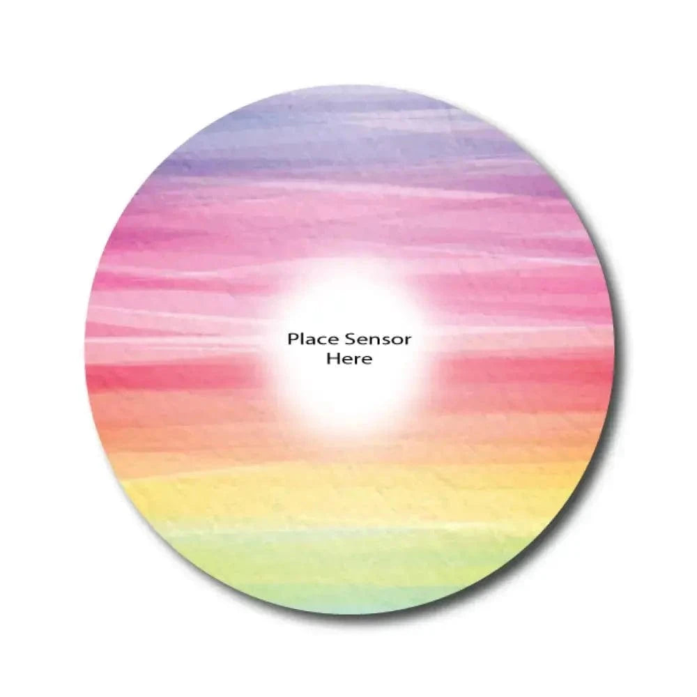 Single Patch / Libre 2 Rainbow Pastel Underlay Patch for Sensitive Skin - Libre 2 and Lingo