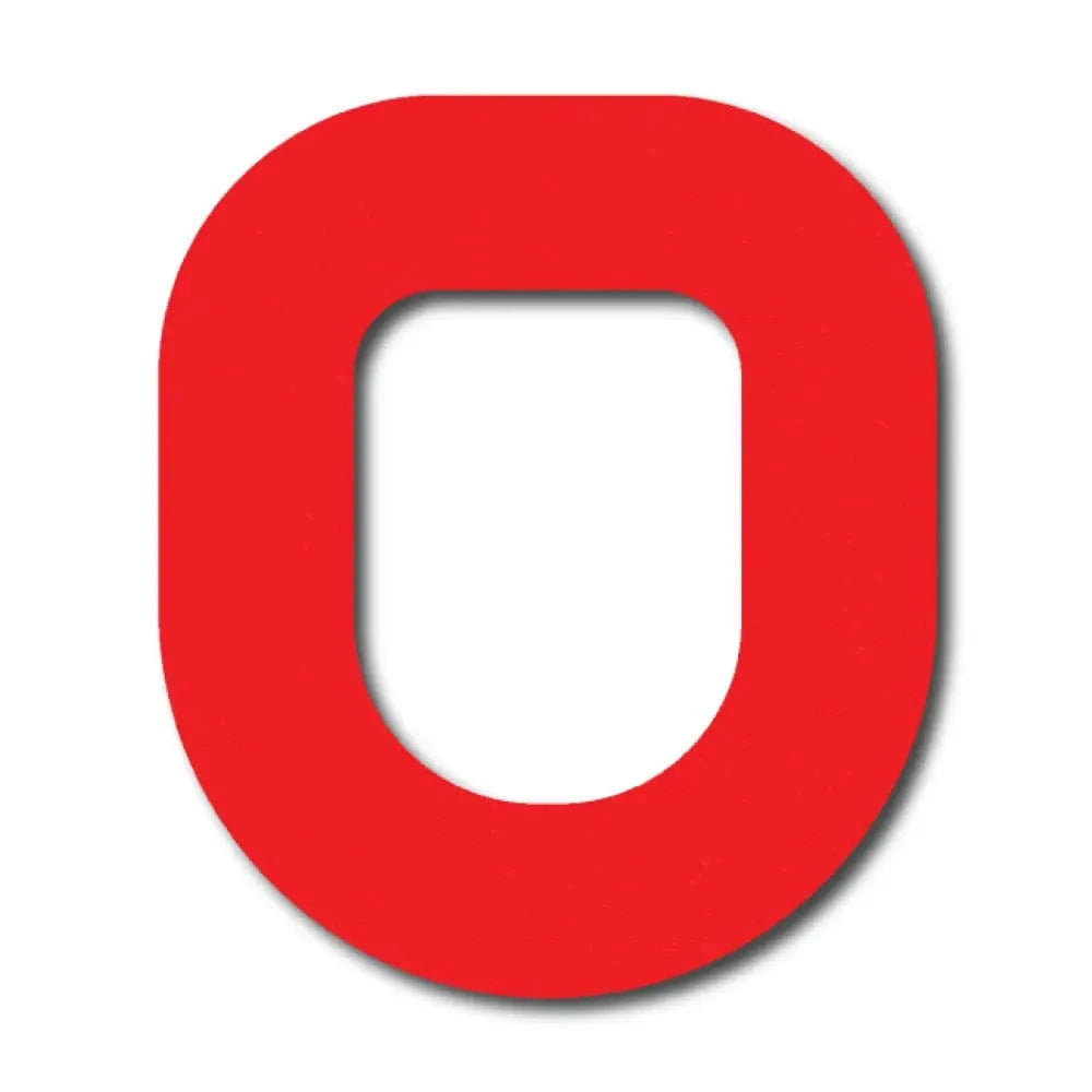 Single Patch / Omnipod Red Overlay Patch - Omnipod