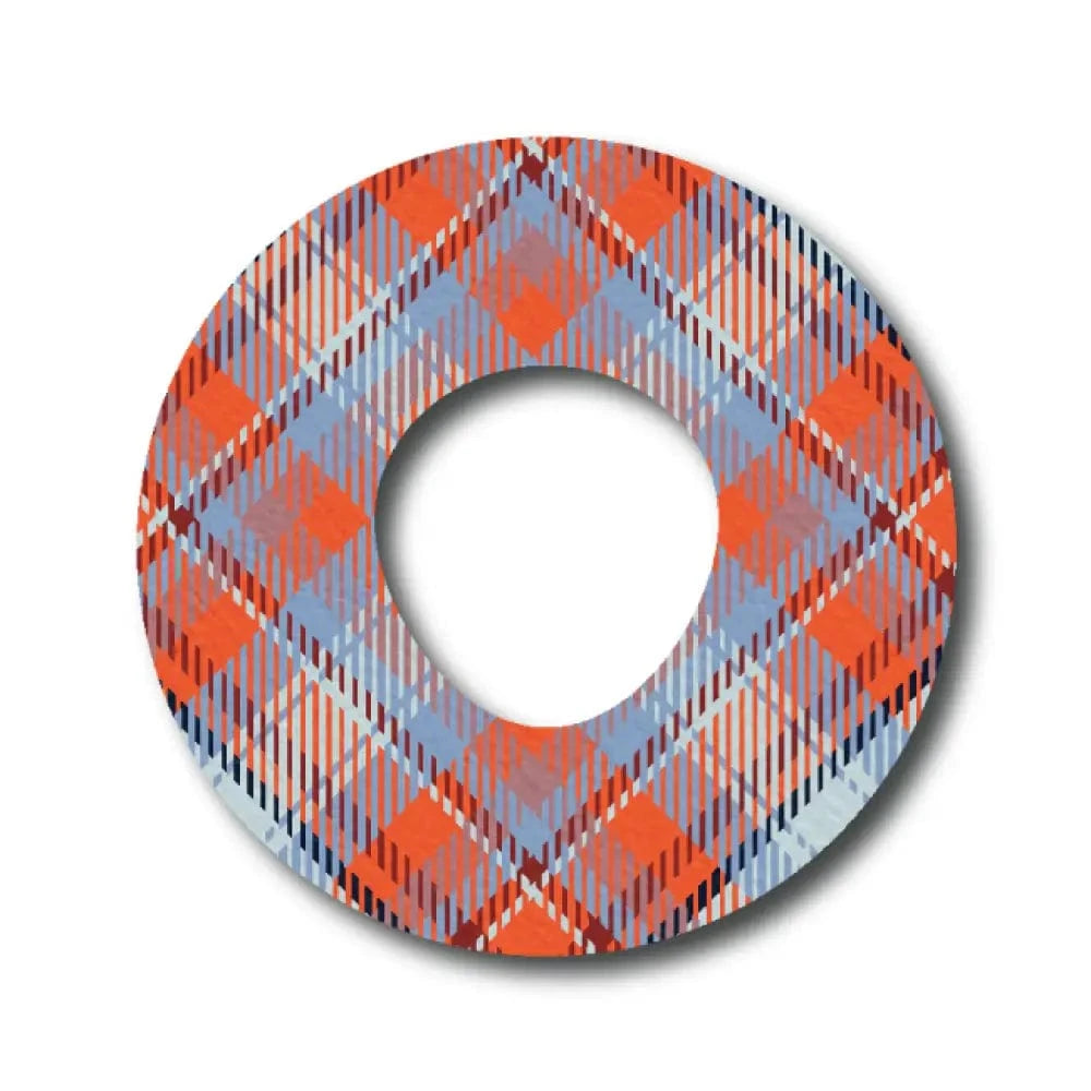 Single Patch / Infusion Set Red Plaid Pattern - Infusion Set