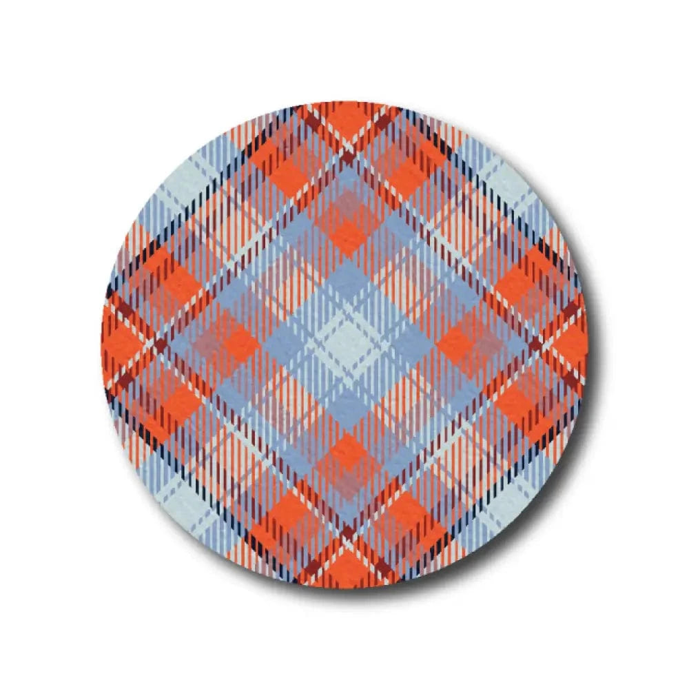 Single Patch / Libre 3 Red Plaid Pattern - Libre 3