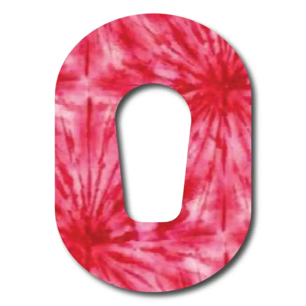Single Patch / G6 Red Tie-dye Pattern - Dexcom G6