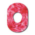 Single Patch / G7 Red Tie-dye Pattern - Dexcom G7 and Stelo