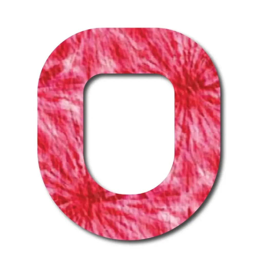 Single Patch / Omnipod Red Tie-dye Pattern - Omnipod