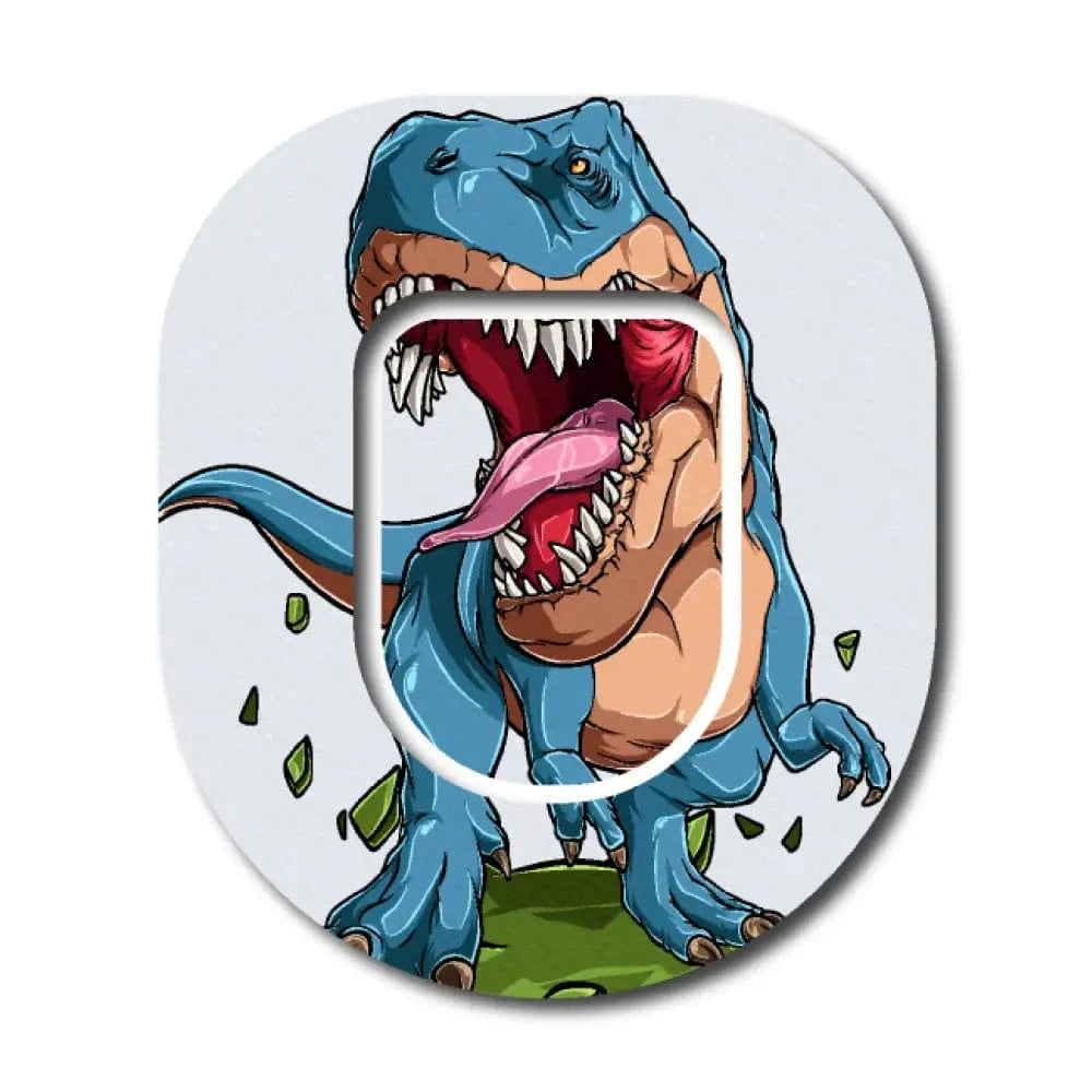 Single Patch / Omnipod Rex the Dinosaur with Topper - Omnipod