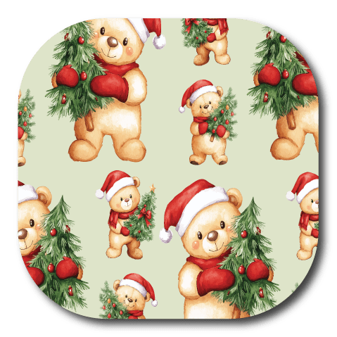 Single Patch / G7 Cover-up Santa Bear - Dexcom G7 and Stelo Cover-up
