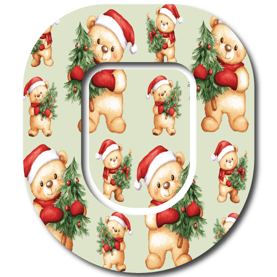 Single Patch / Omnipod Santa Bear - Omnipod