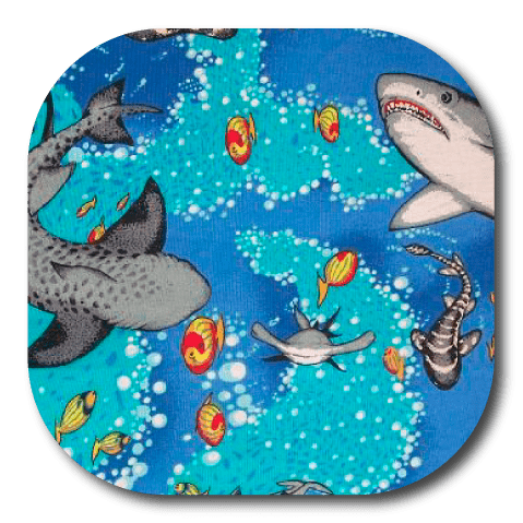 Single Patch / G7 Cover-up Shark Bites - Dexcom G7 and Stelo Cover-up