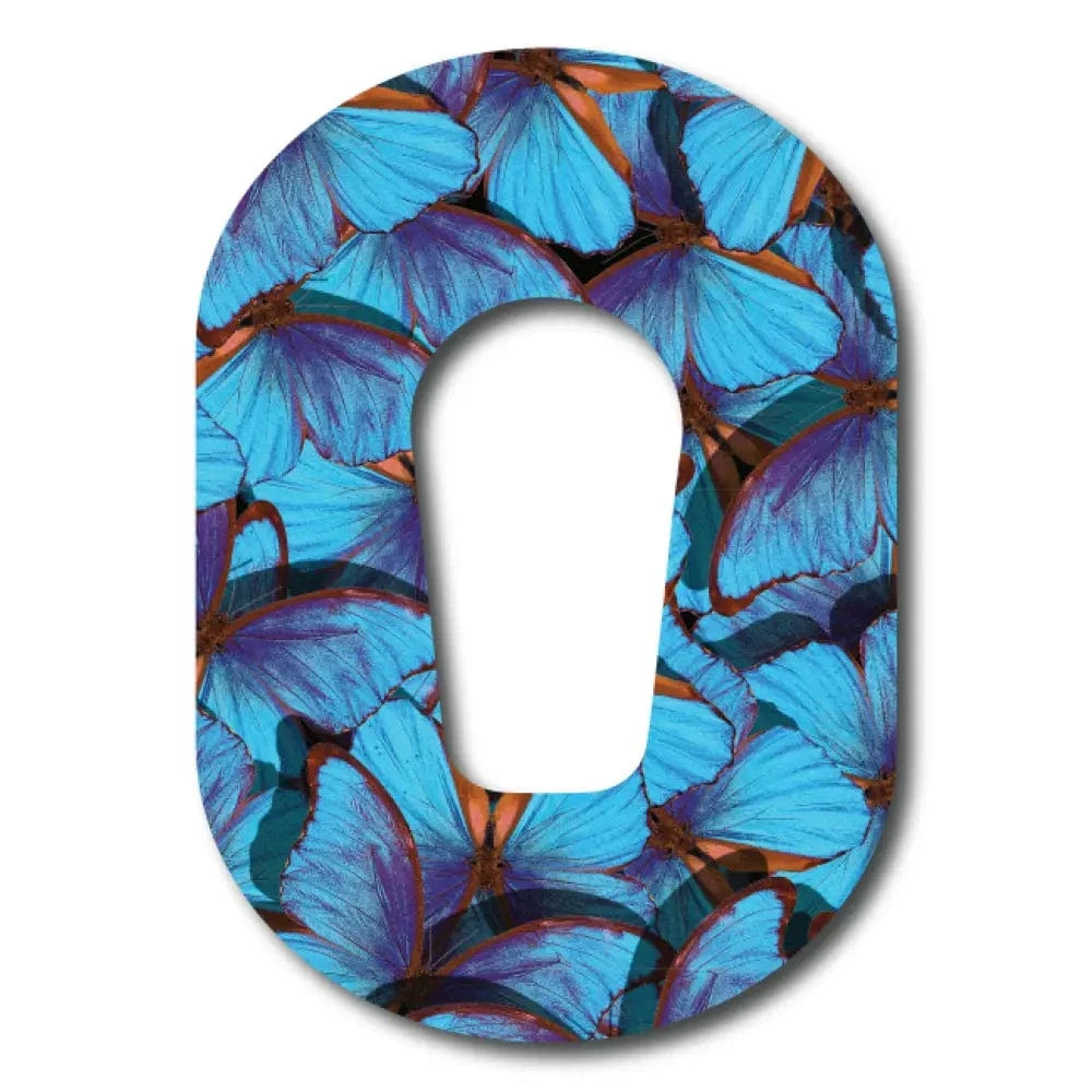 Single Patch / G6 Skyblue Butterflies - Dexcom G6