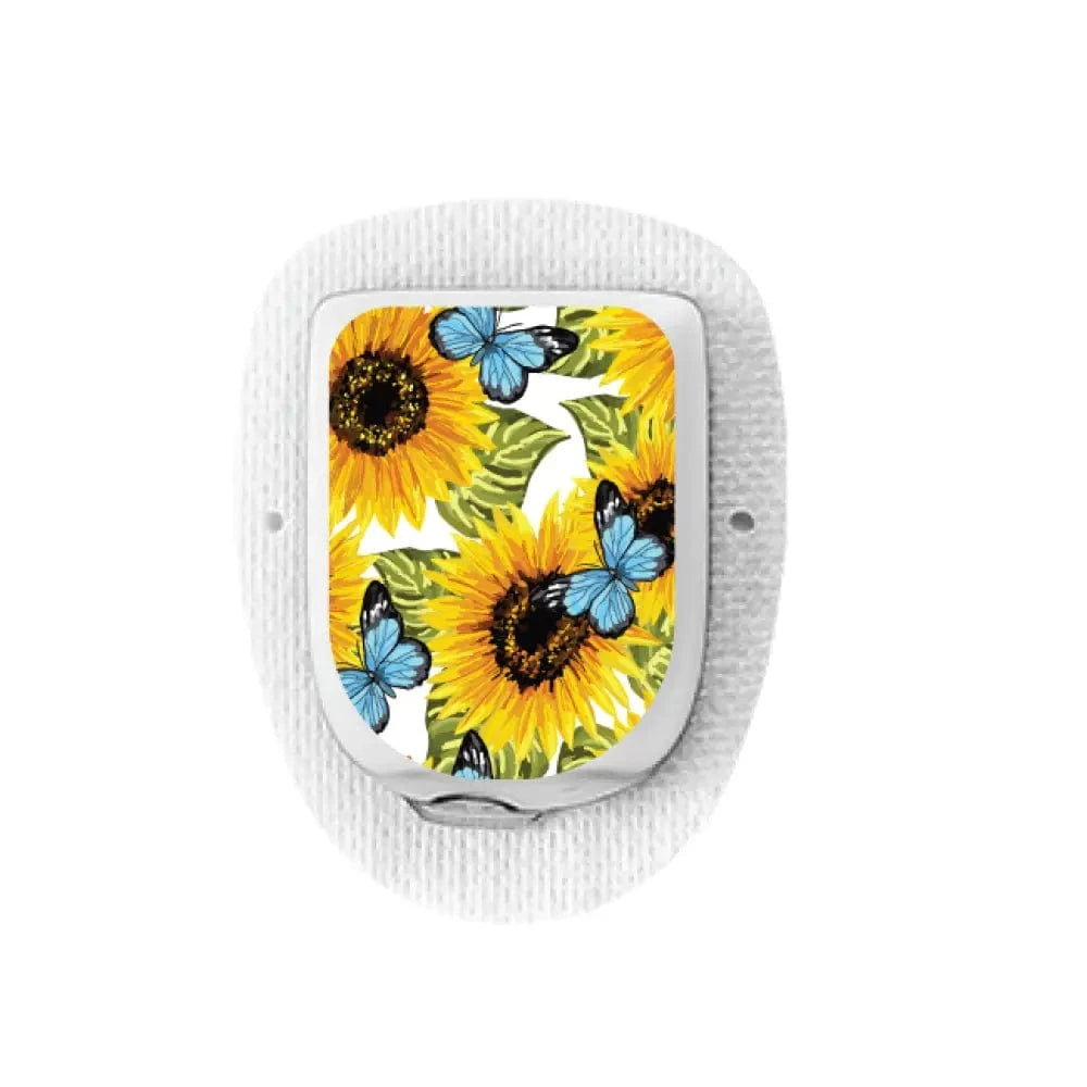 Single Topper / Omnipod Topper Sunflower and Butterfly - Omnipod Topper