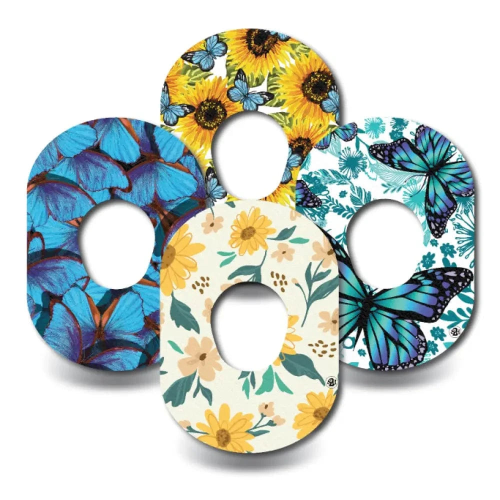 4-Pack (Set of 4 Patches) / G7 Sunflower and Butterfly Variety Pack - Dexcom G7 and Stelo