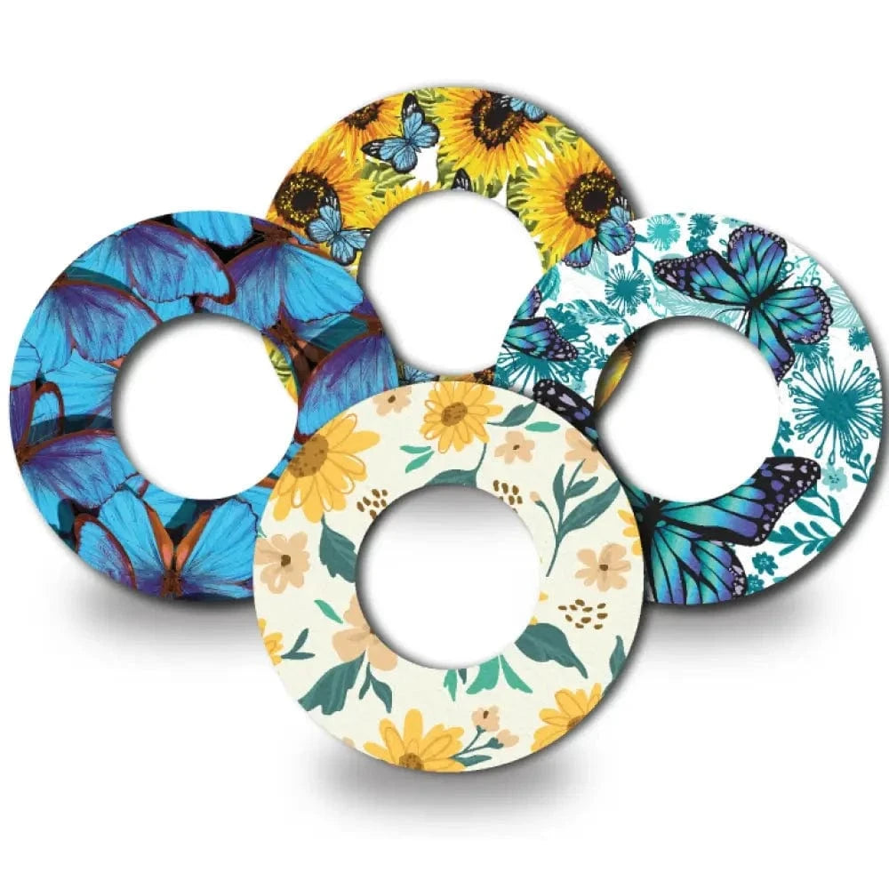 4-Pack (Set of 4 Patches) / Libre 2 Sunflower and Butterfly Variety Pack - Libre 2 and Lingo