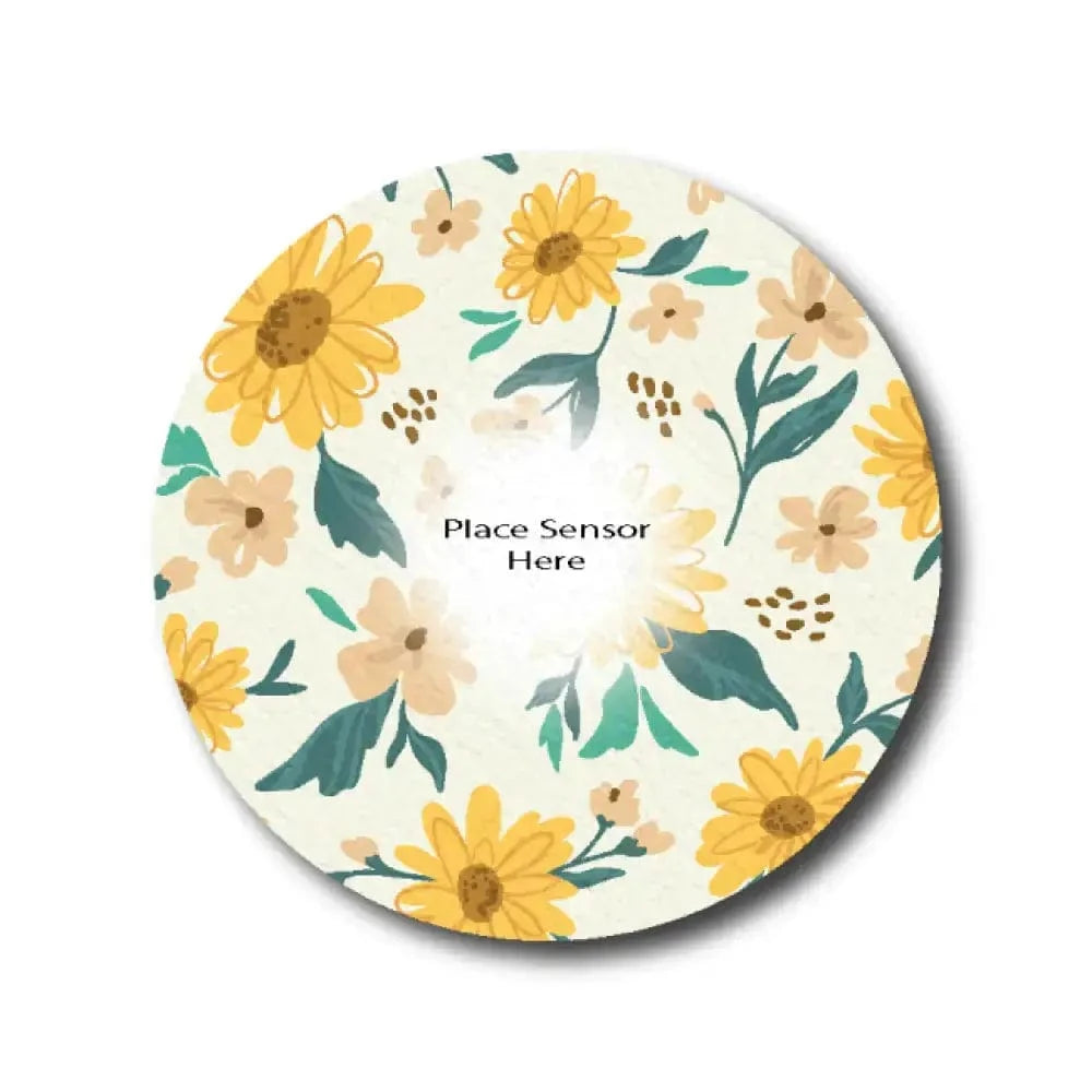 Single Patch / G7 Sunflower Underlay Patch for Sensitive Skin - Dexcom G7 and Stelo