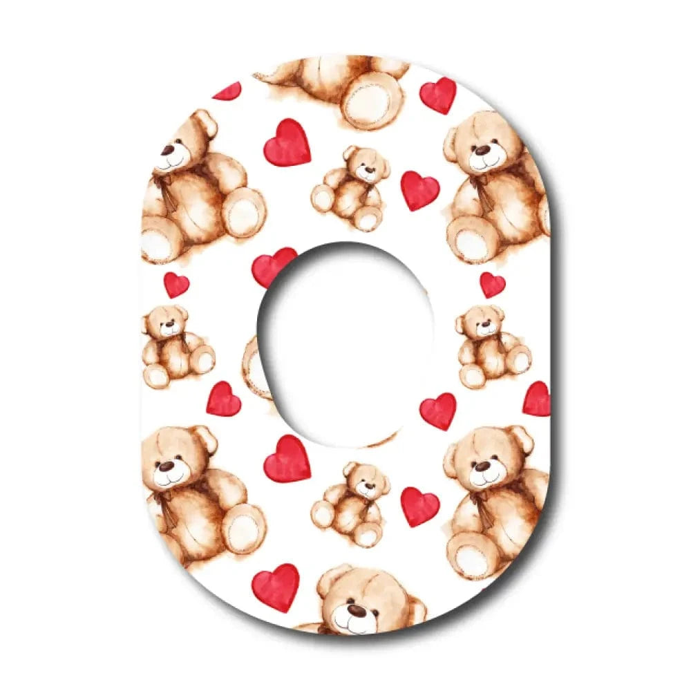 Single Patch / G7 Teddy Bear Love - Dexcom G7 and Stelo