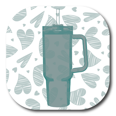 Single Patch / G7 Cover-up Tumbler in Mint - Dexcom G7 and Stelo Cover-up