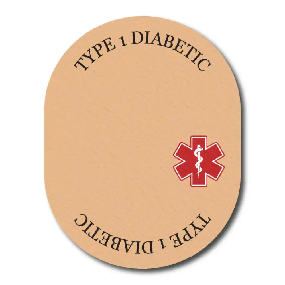 Type 1 Diabetes Awareness In Beige - Guardian Single Patch