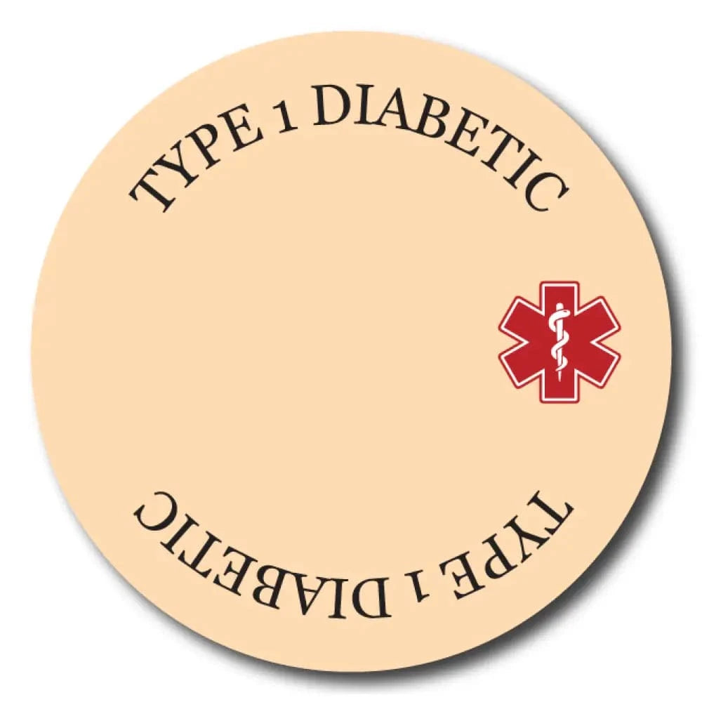 Single Patch / Libre 2 Cover-up Type 1 Diabetes Awareness in Beige - Libre 2 and Lingo Cover-up
