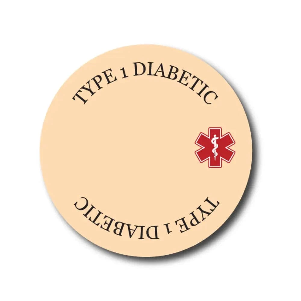 Single Patch / Libre 3 Type 1 Diabetes Awareness in Beige - Libre 3