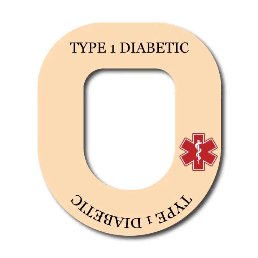 Single Patch / Omnipod Type 1 Diabetes Awareness in Beige - Omnipod