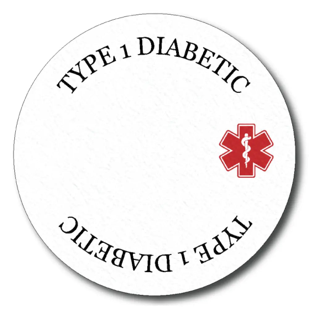 Type 1 Diabetes Awareness In White - Libre 2 Cover-up Single Patch