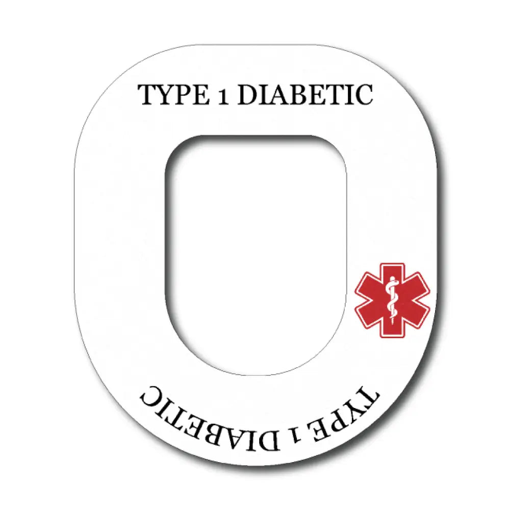 Type 1 Diabetes Awareness In White - Omnipod Single Patch