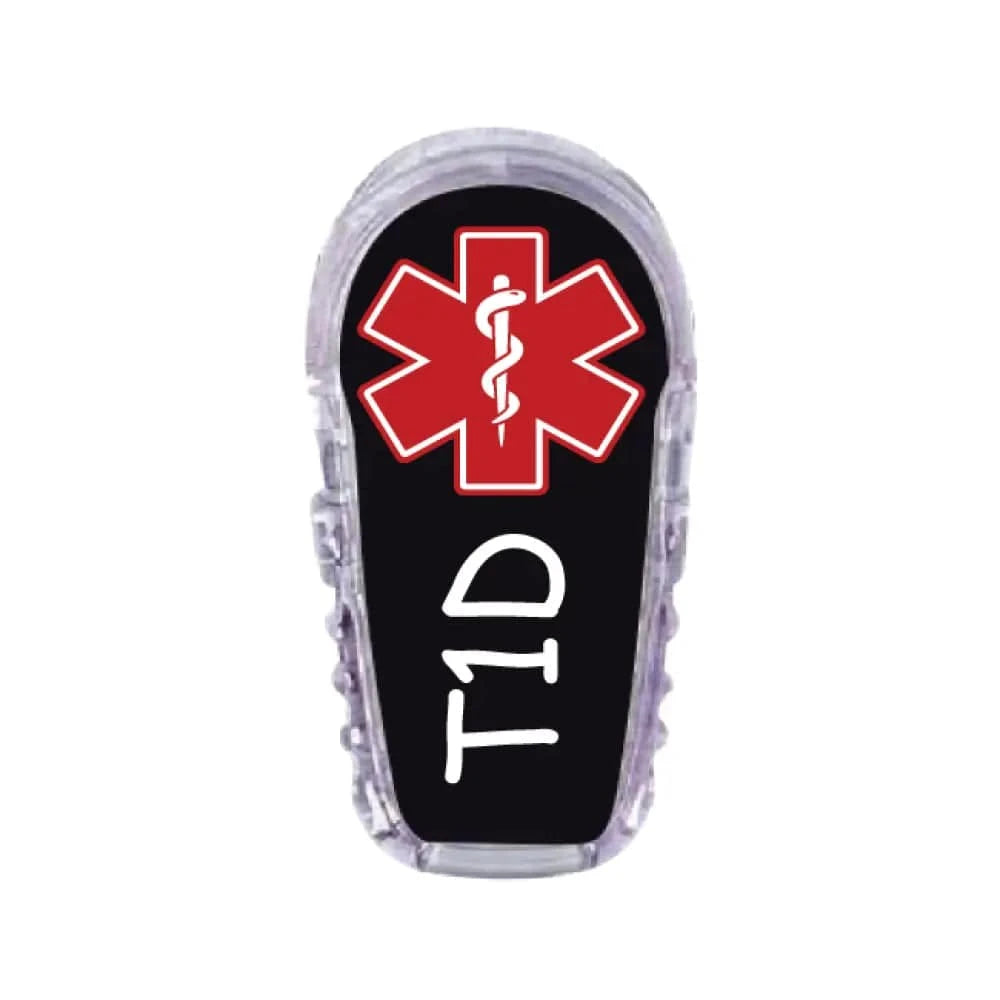 Single Topper / G6 Topper Type 1 Diabetes Topper in Black - Dexcom G6 Topper