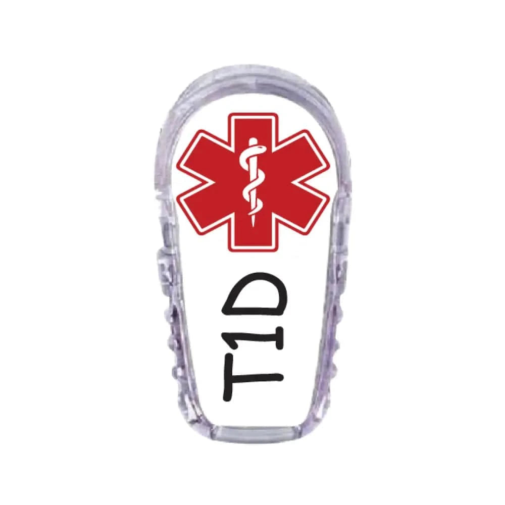 Single Topper / G6 Topper Type 1 Diabetes Topper in White - Dexcom G6 Topper