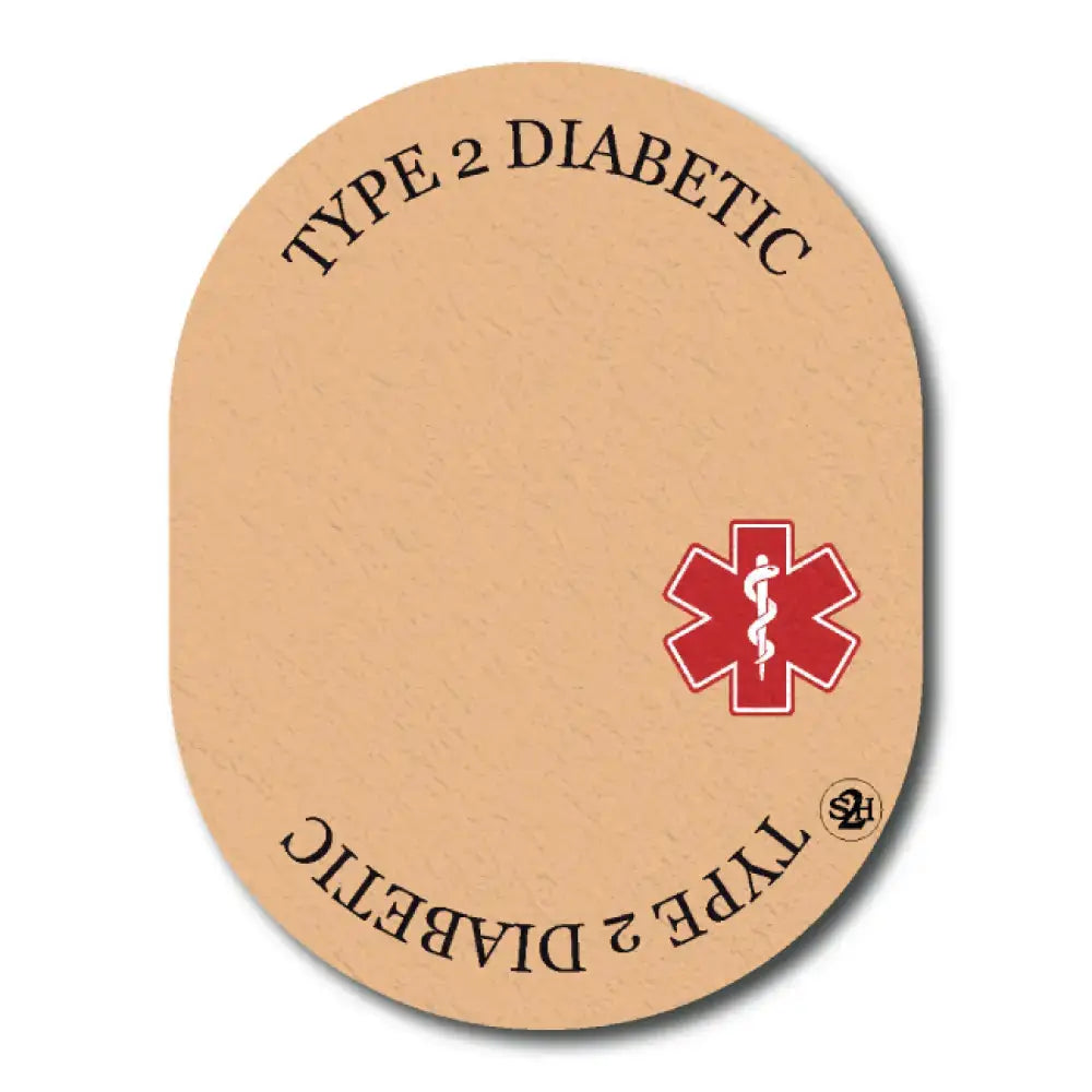 Type 2 Diabetes Awareness In Beige - Guardian Single Patch