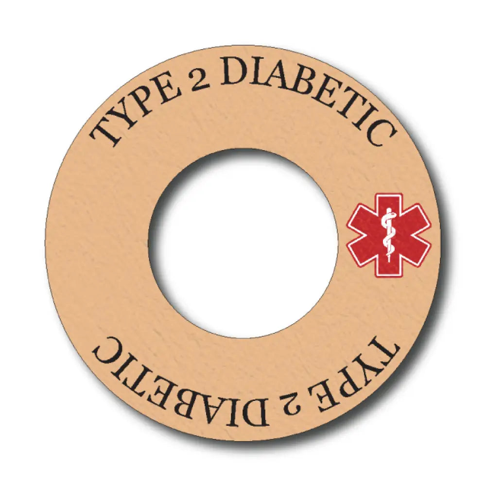 Type 2 Diabetes Awareness In Beige - Libre Single Patch