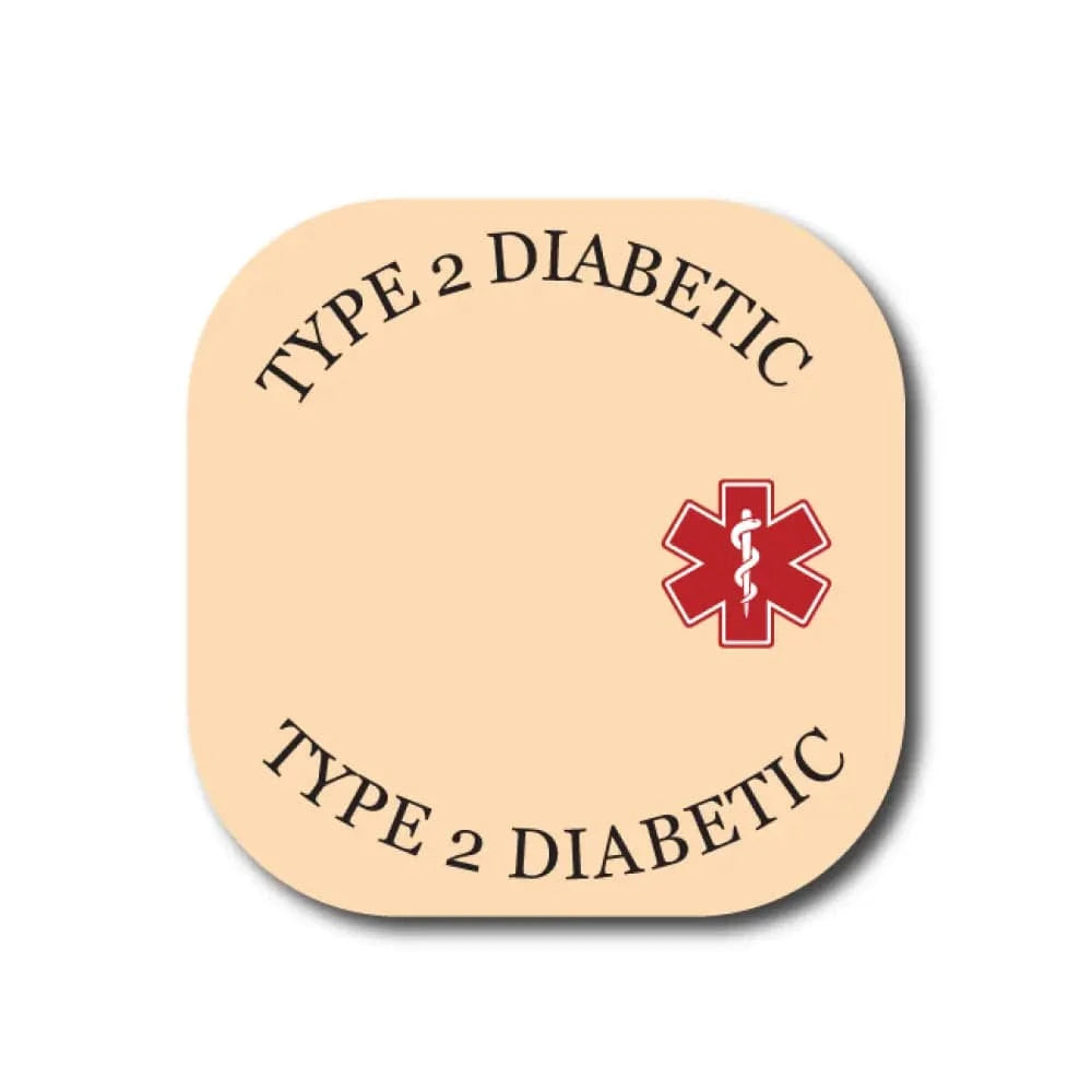 Single Patch / G7 Cover-up Type 2 Diabetes Awareness in Beige - Dexcom G7 and Stelo Cover-up