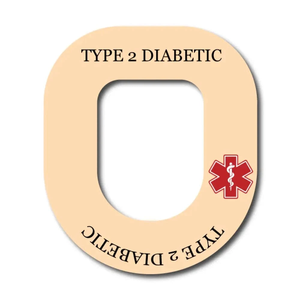 Single Patch / Omnipod Type 2 Diabetes Awareness in Beige - Omnipod