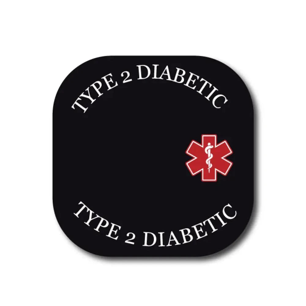 Single Patch / G7 Cover-up Type 2 Diabetes Awareness in Black - Dexcom G7 and Stelo Cover-up