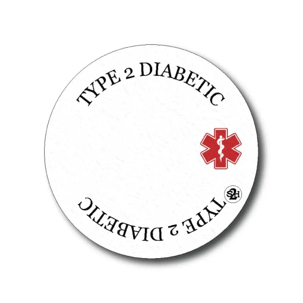 Single Patch / Libre 3 Type 2 Diabetes Awareness in White - Libre 3