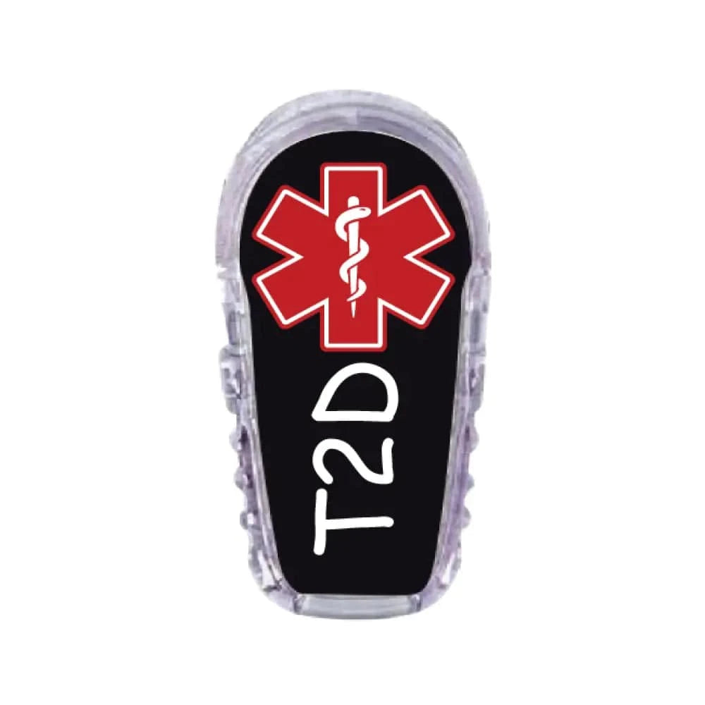 Single Topper / G6 Topper Type 2 Diabetes Topper in Black - Dexcom G6 Topper
