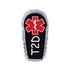 Single Topper / G6 Topper Type 2 Diabetes Topper in Black - Dexcom G6 Topper