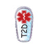 Single Topper / G6 Topper Type 2 Diabetes Topper in Sky Blue - Dexcom G6 Topper