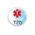 Single Topper / Libre 2 Topper Type 2 Diabetes Topper in Sky Blue - Libre 2 Topper