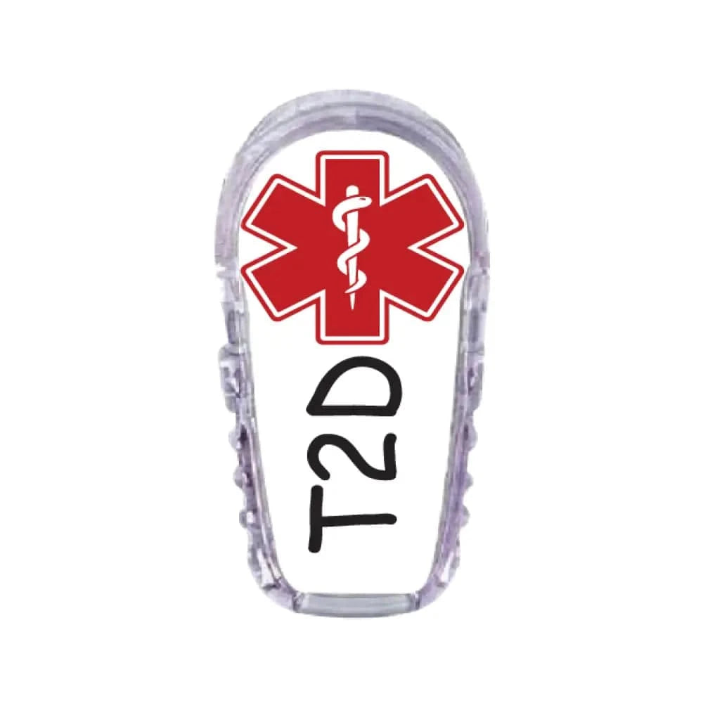 Single Topper / G6 Topper Type 2 Diabetes Topper in White - Dexcom G6 Topper