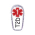 Single Topper / G6 Topper Type 2 Diabetes Topper in White - Dexcom G6 Topper