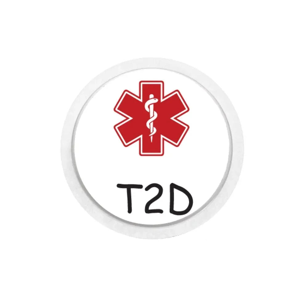 Single Topper / Libre 2 Topper Type 2 Diabetes Topper in White - Libre 2 Topper
