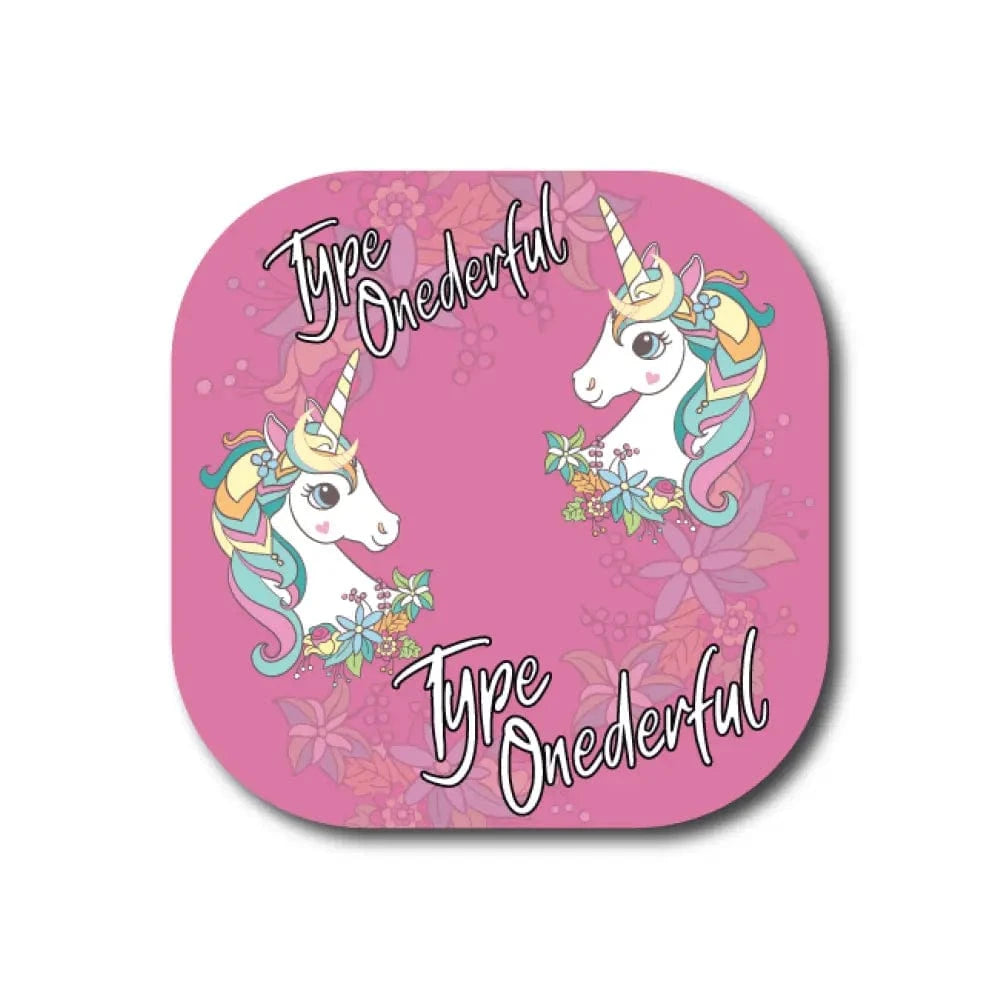 Single Patch / G7 Cover-up Typeone-derful Pink Unicorn - Dexcom G7 and Stelo Cover-up