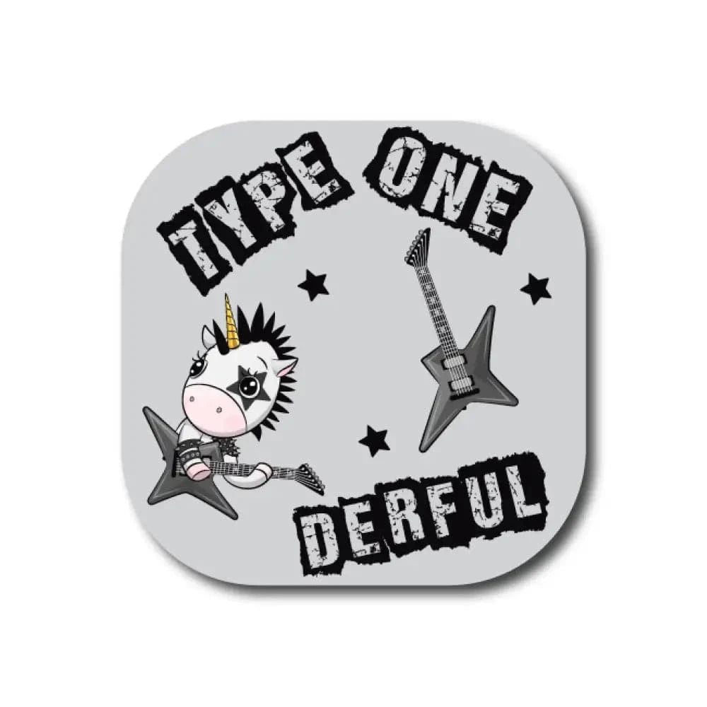 Single Patch / G7 Cover-up Typeone-derful Rock on Unicorn - Dexcom G7 and Stelo Cover-up