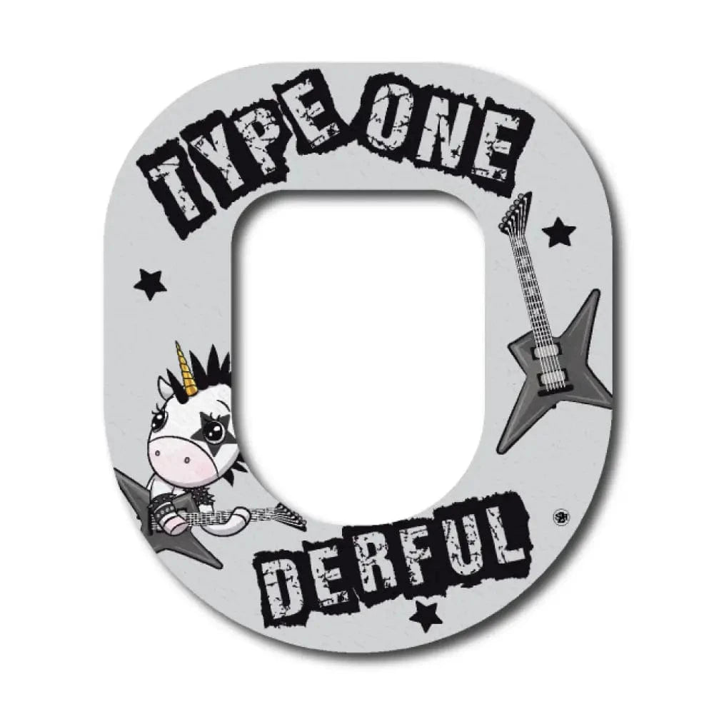 Single Patch / Omnipod Typeone-derful Rock on Unicorn - Omnipod