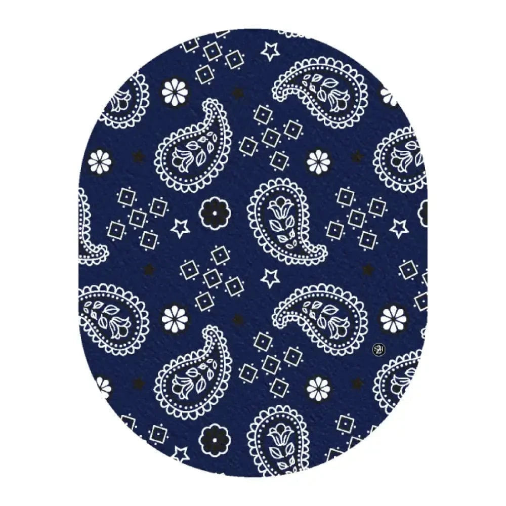 Single Patch / Guardian Western Paisley Blue Pattern - Guardian