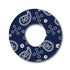 Single Patch / Infusion Set Western Paisley Blue Pattern - Infusion Set