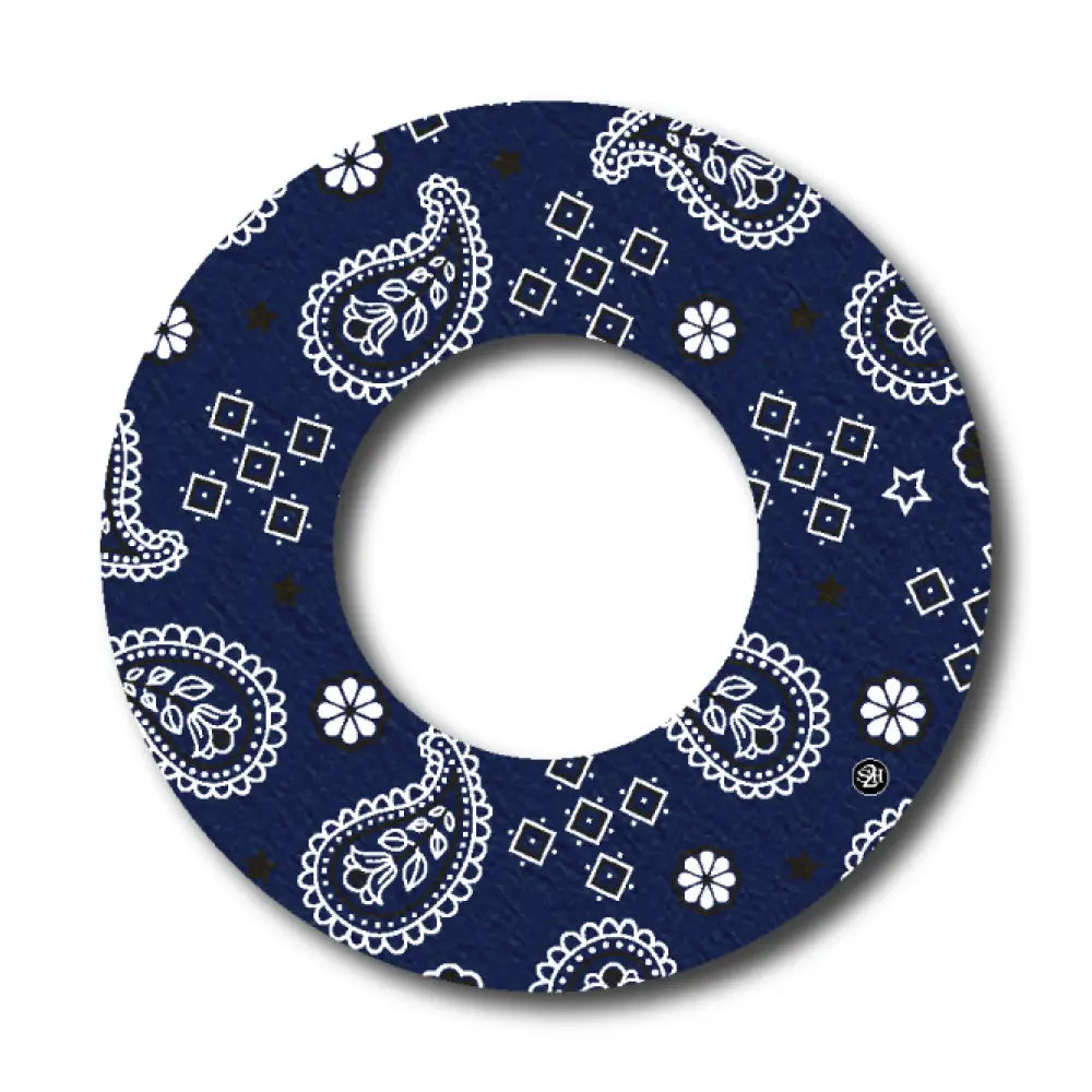 Western Paisley Blue Pattern - Libre 2 Single Patch