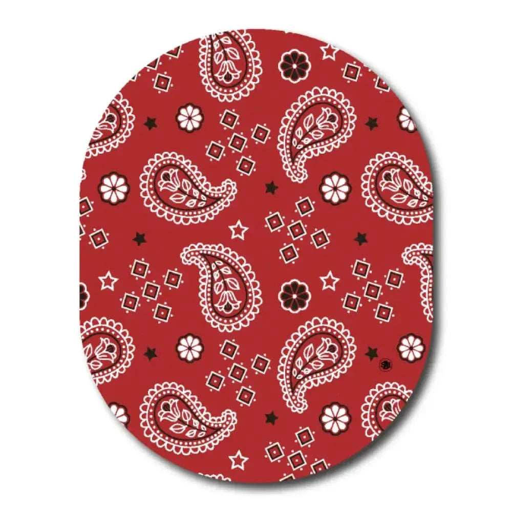 Single Patch / Guardian Western Paisley Red Pattern - Guardian