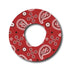 Single Patch / Infusion Set Western Paisley Red Pattern - Infusion Set