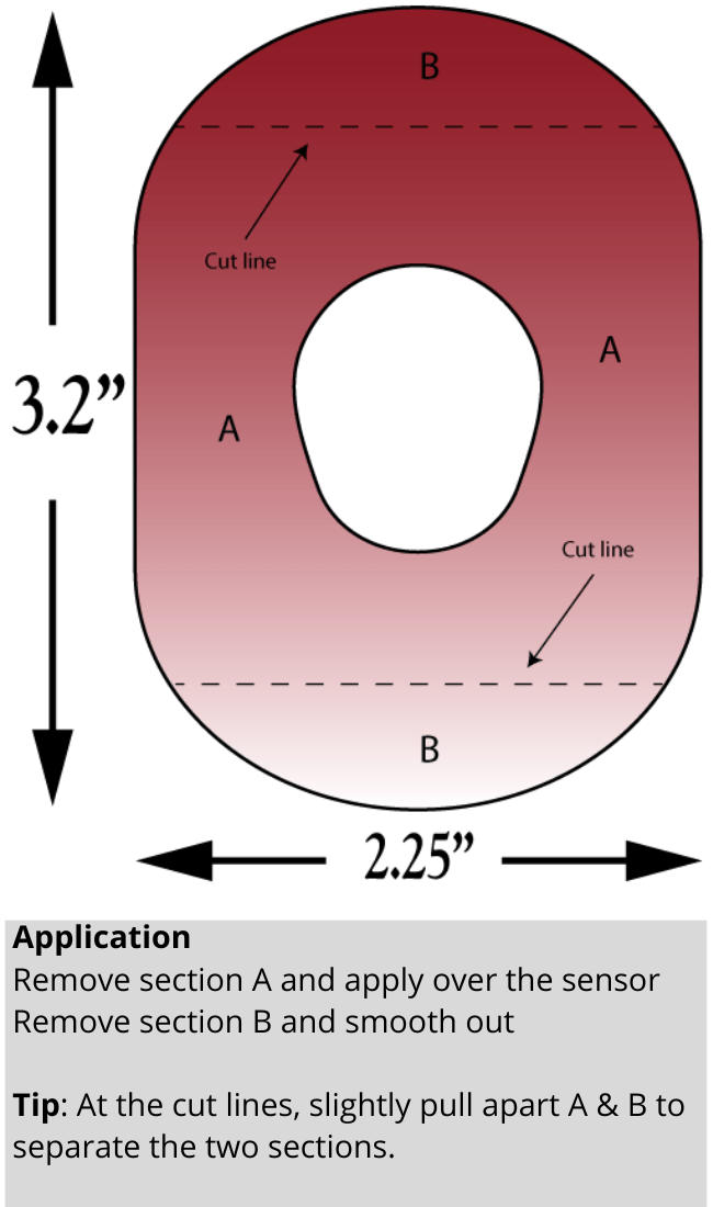 Single Patch / G7 White Overlay Patch - Dexcom G7 and Stelo
